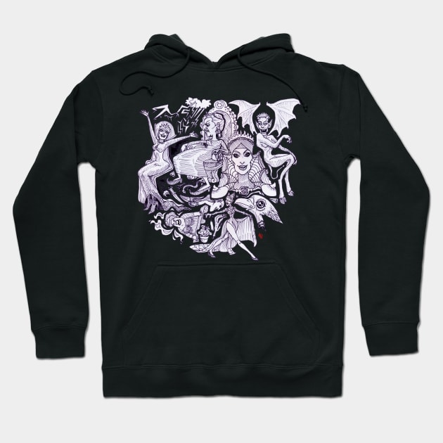 Evil Queens Hoodie by danpaul